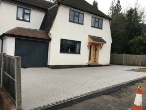 resin front garden and resin driveway