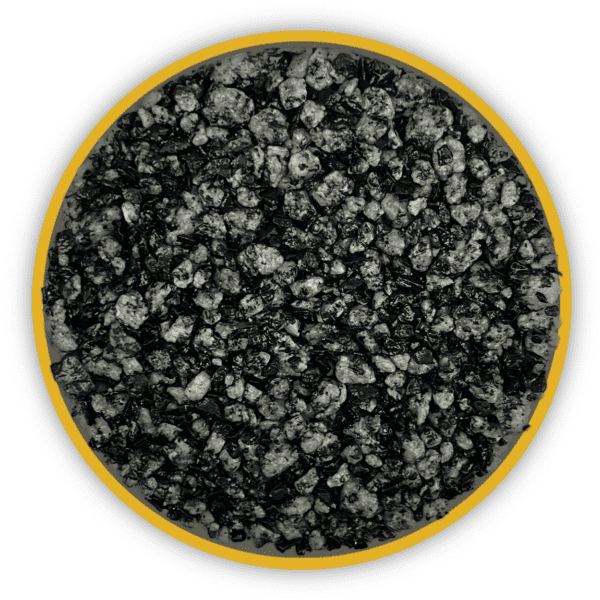 Tungsten resin bound aggregate